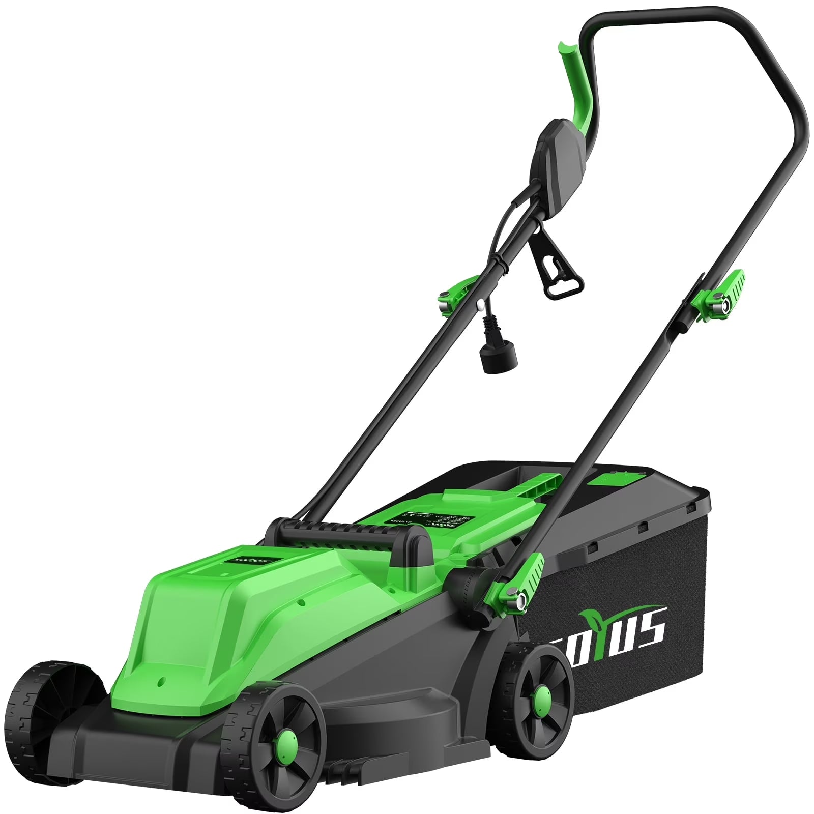 Electric Lawn Mower Corded, 13" 11-Amp Lawn Mowers with 8 Gallon Collection Bag